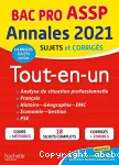 Bac Pro ASSP Tout-en-Un - Annales 2021